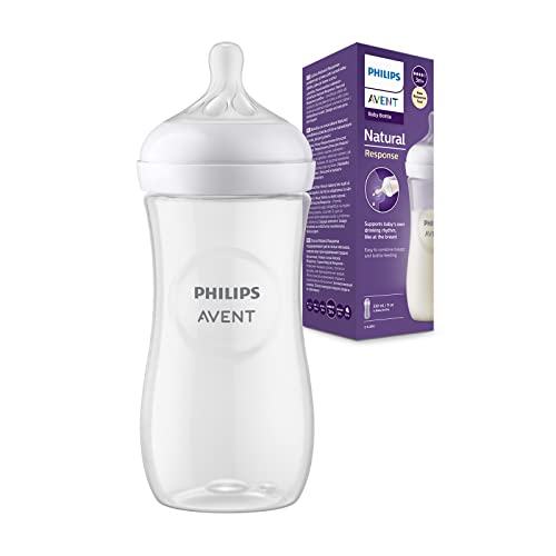 Philips Avent Biberon à Réponse Naturelle de 330 ml, sans BPA pour les bébés de 3 mois et + (modèle SCY906/01)
